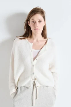 Dames vest ecru