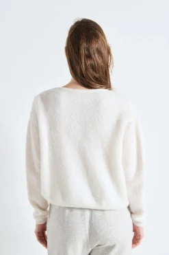 Dames vest ecru