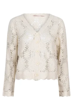 Dames vest ecru
