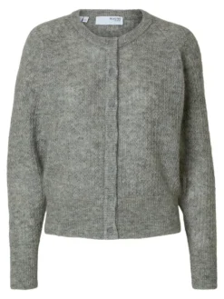 Dames vest grijs