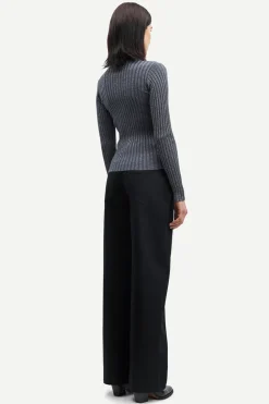 Dames vest grijs