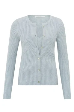 Dames vest grijs