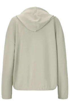 Fitness dames hoodie ecru