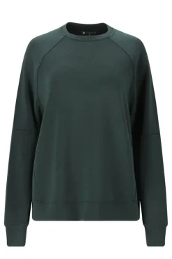 Fitness dames sweater groen