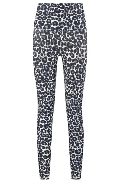 Fitness dames tight lang blauw