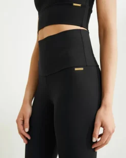 Fitness dames tight lang zwart