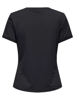 Fitness dames t-shirt km blauw