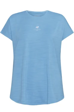 Fitness dames t-shirt km blauw