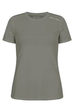 Fitness dames t-shirt km groen