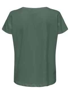 Fitness dames t-shirt km groen