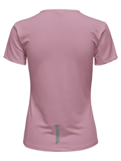 Fitness dames t-shirt km paars