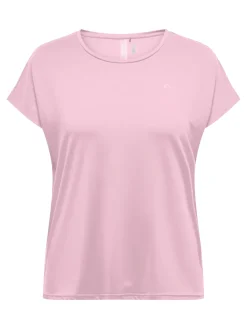 Fitness dames t-shirt km rose