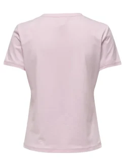 Fitness dames t-shirt km rose