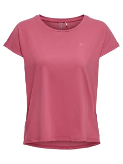 Fitness dames t-shirt km rose