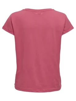 Fitness dames t-shirt km rose