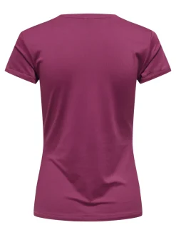 Fitness dames t-shirt km rood