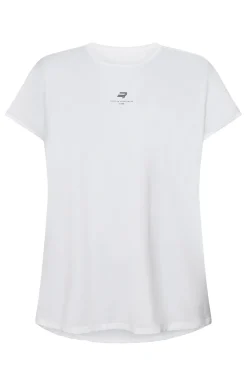Fitness dames t-shirt km wit