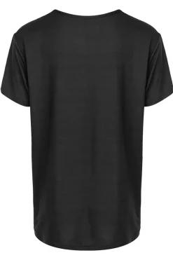 Fitness dames t-shirt km zwart