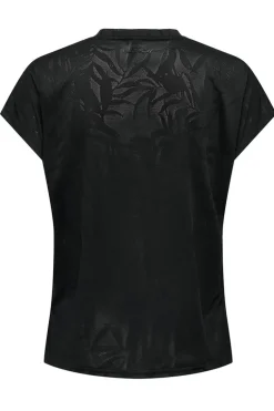 Fitness dames t-shirt km zwart