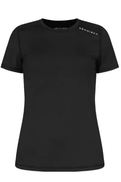 Fitness dames t-shirt km zwart