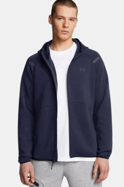 Fitness heren hoodie blauw