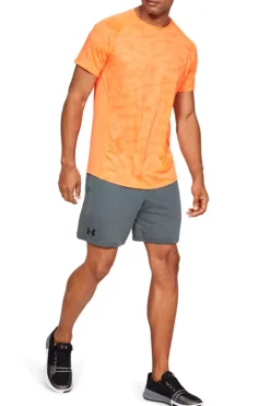 Fitness heren short blauw