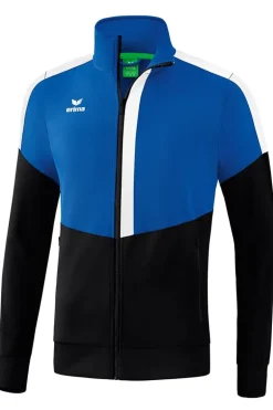 Fitness heren trainingsjack blauw
