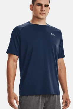 Fitness heren t-shirt km blauw