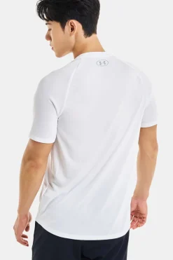 Fitness heren t-shirt km wit