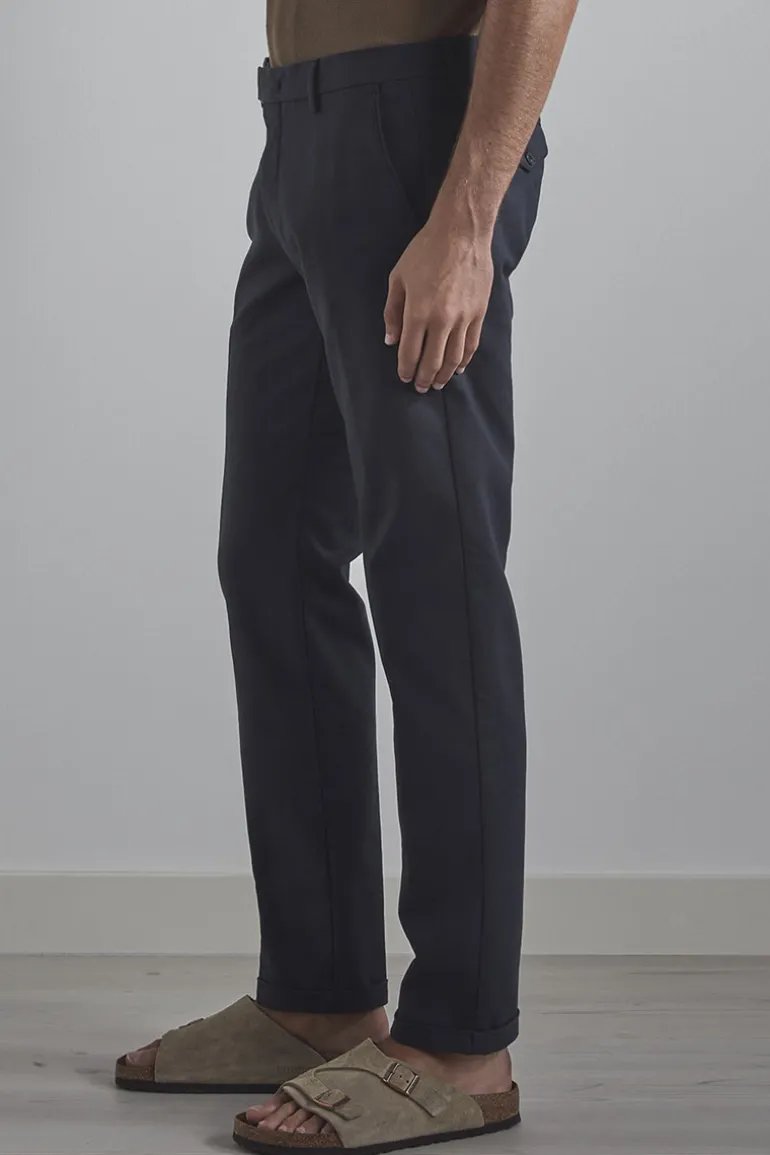 Heren chino blauw