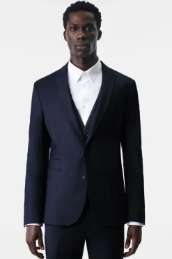 Heren colbert blauw