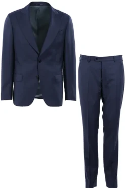 Heren 2-delig kostuum blauw
