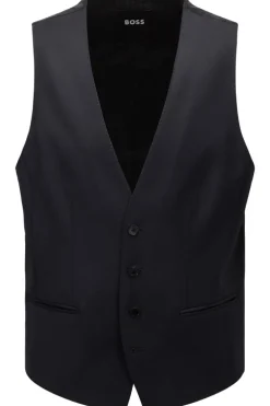 Heren gilet blauw