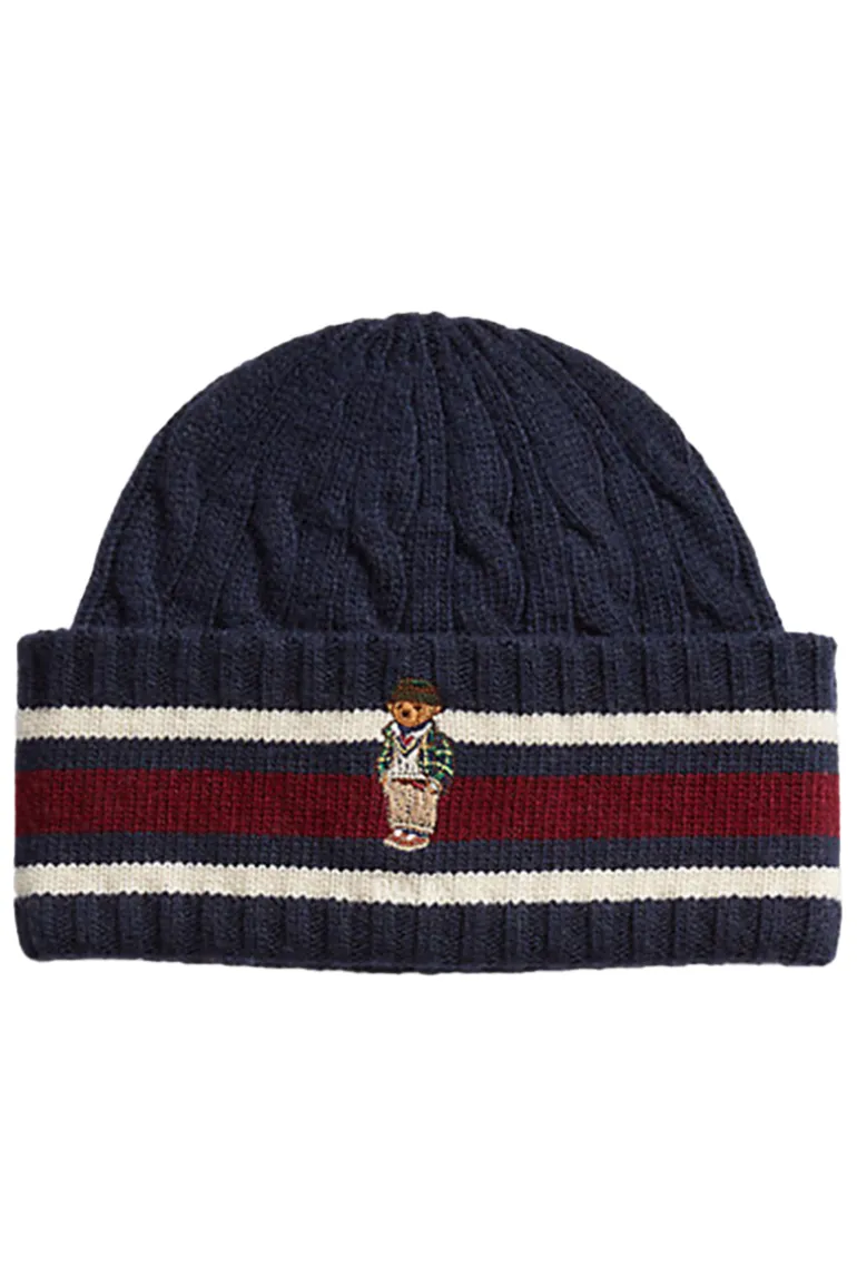 Heren muts blauw