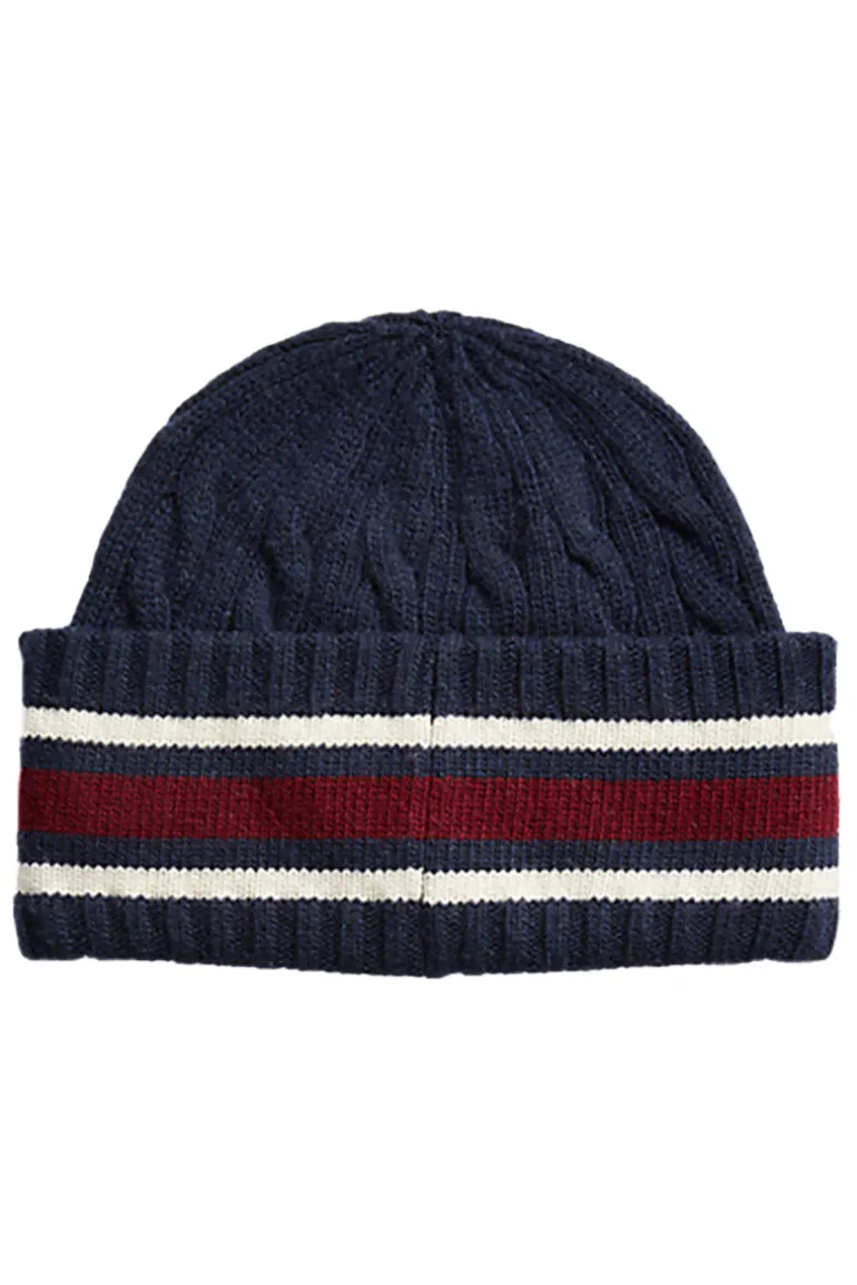 Heren muts blauw