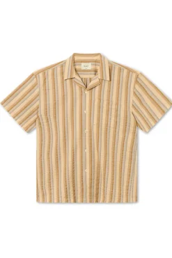 Heren overhemd km casual bruin