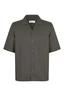 Heren overhemd km casual grijs