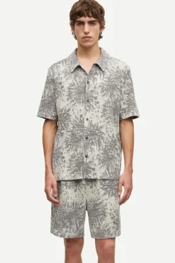 Heren overhemd km casual bruin