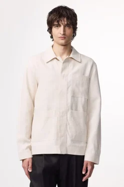 Heren overhemd km casual ecru