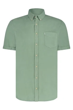 Heren overhemd km casual groen