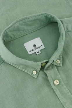 Heren overhemd km casual groen