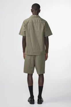 Heren overhemd km casual groen