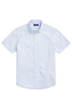 Heren overhemd km casual blauw
