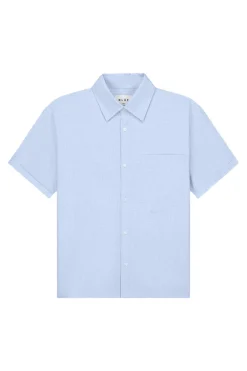 Heren overhemd km casual blauw