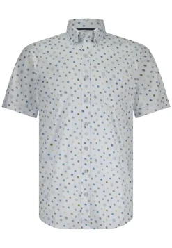 Heren overhemd km casual ecru
