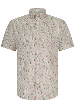 Heren overhemd km casual ecru