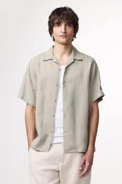 Heren overhemd km casual groen