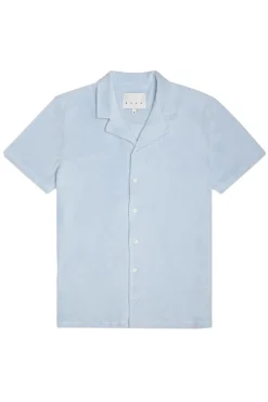 Heren overhemd km casual blauw