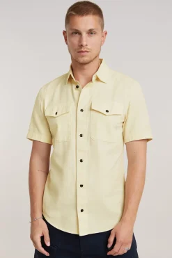 Heren overhemd km casual ecru