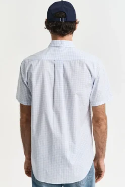 Heren overhemd km casual blauw